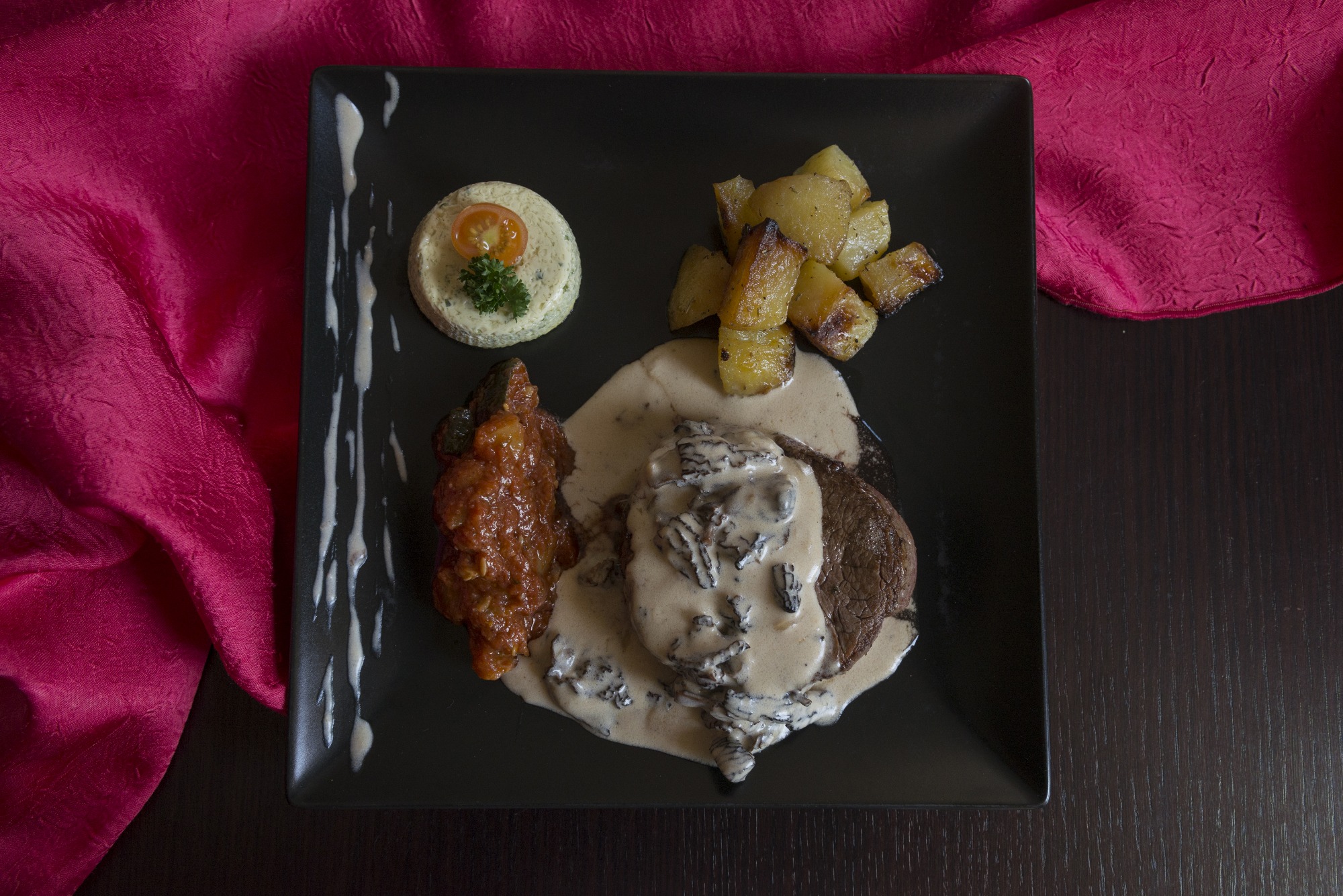 Assiette préparation viande