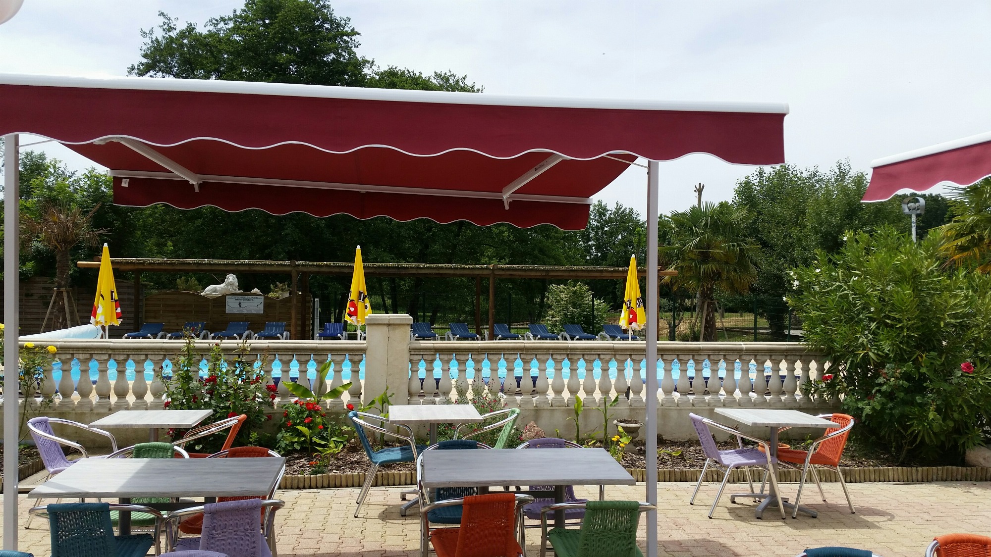 terrasse camping chant merle