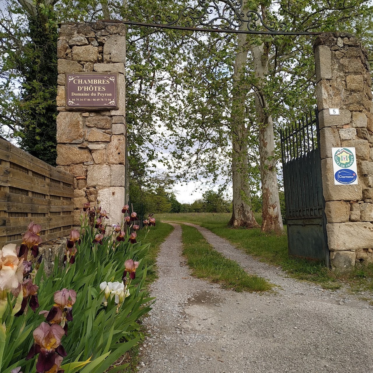 entrée de la propriété