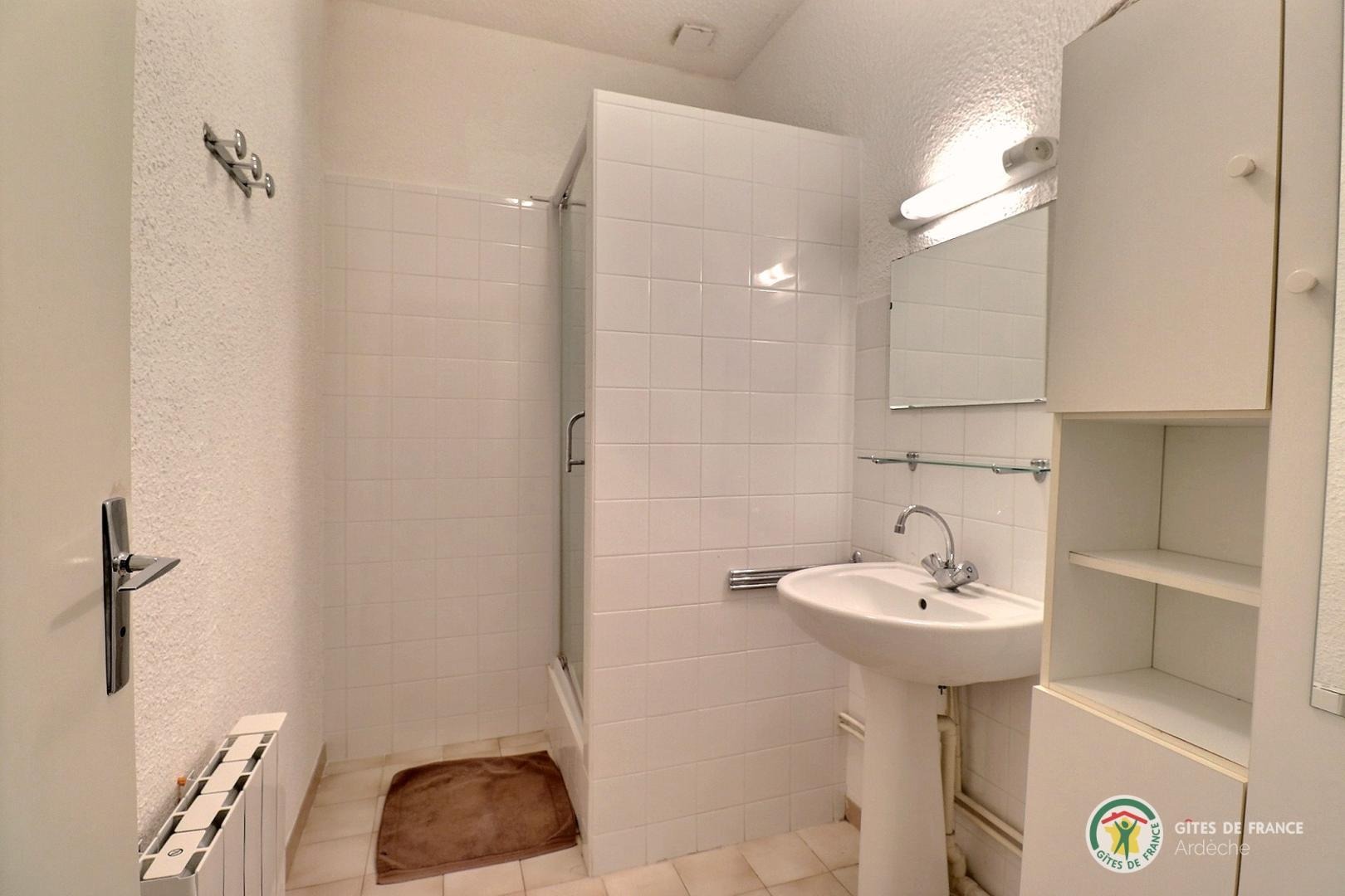 Salle d'eau avec douche