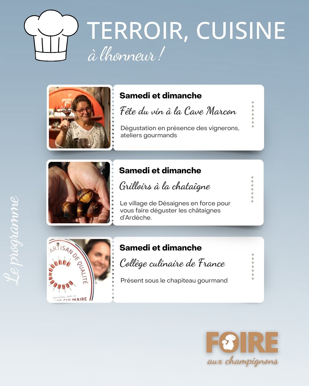 Foire des champignons -L'Automnal gourmand_Saint-Bonnet-le-Froid