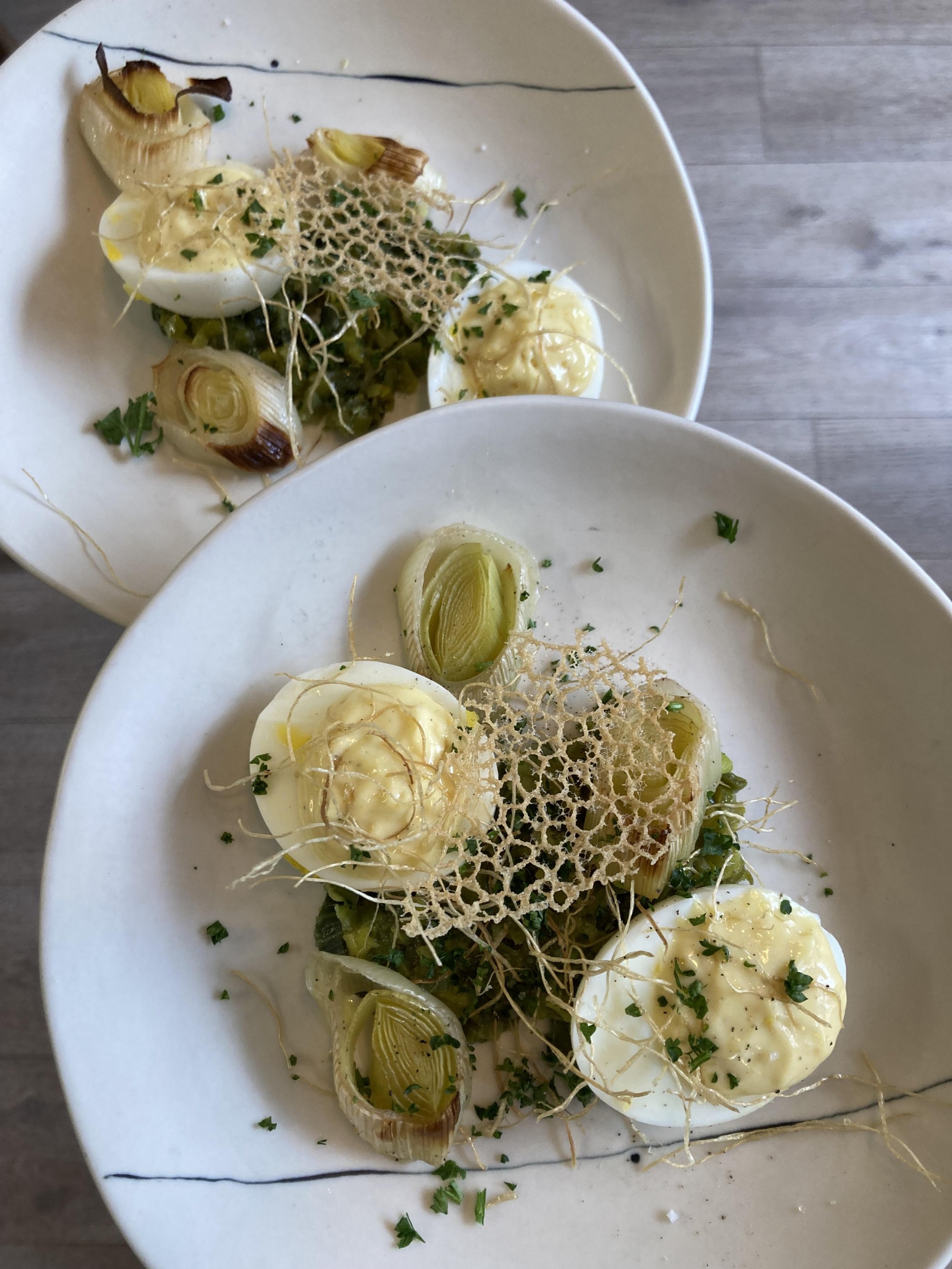 OEUF MIMOSA POIREAUX