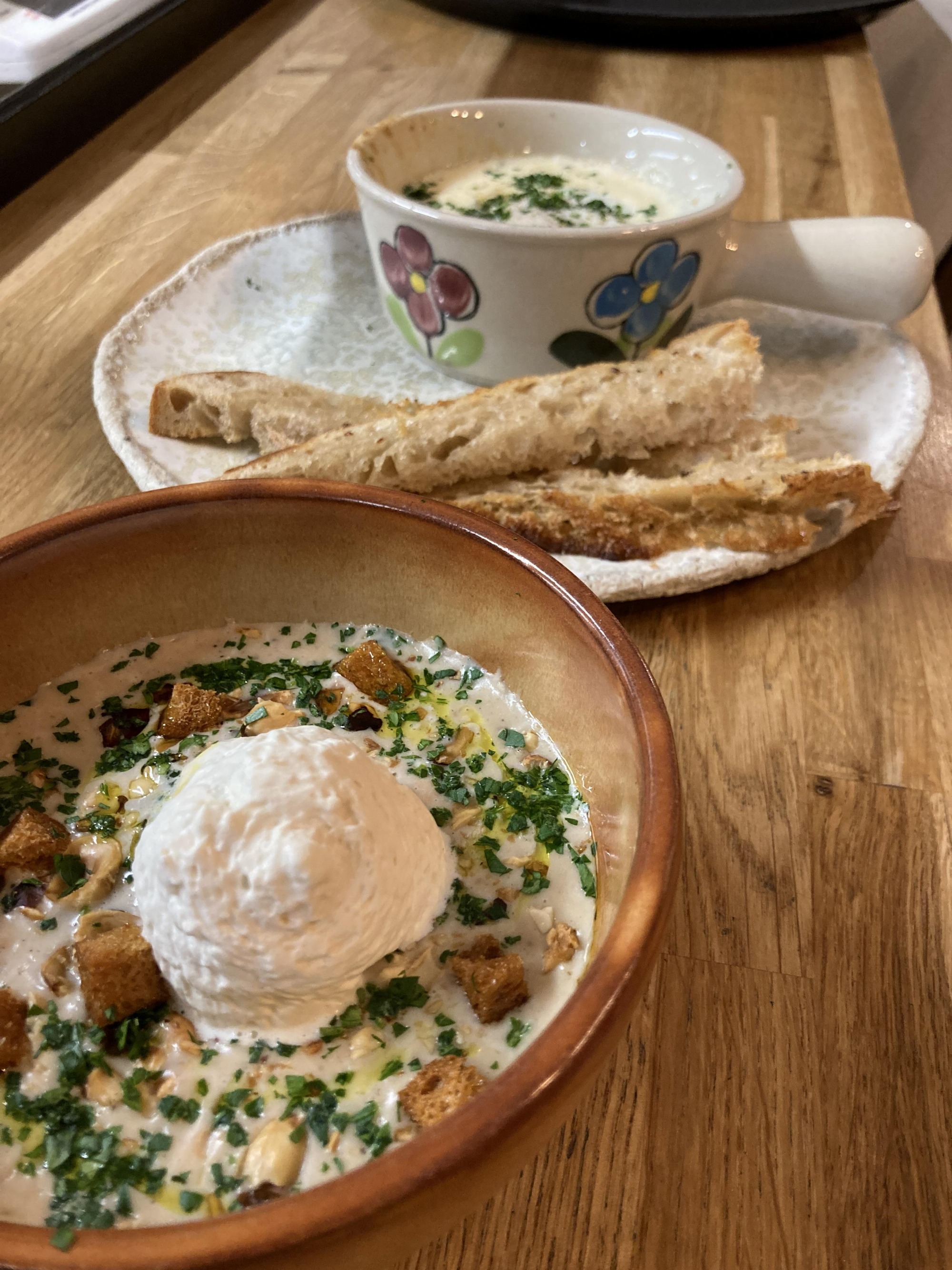 velouté de chataigne, espuma café