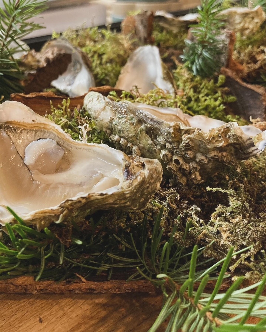 Huitre flambée whisky de Polignac