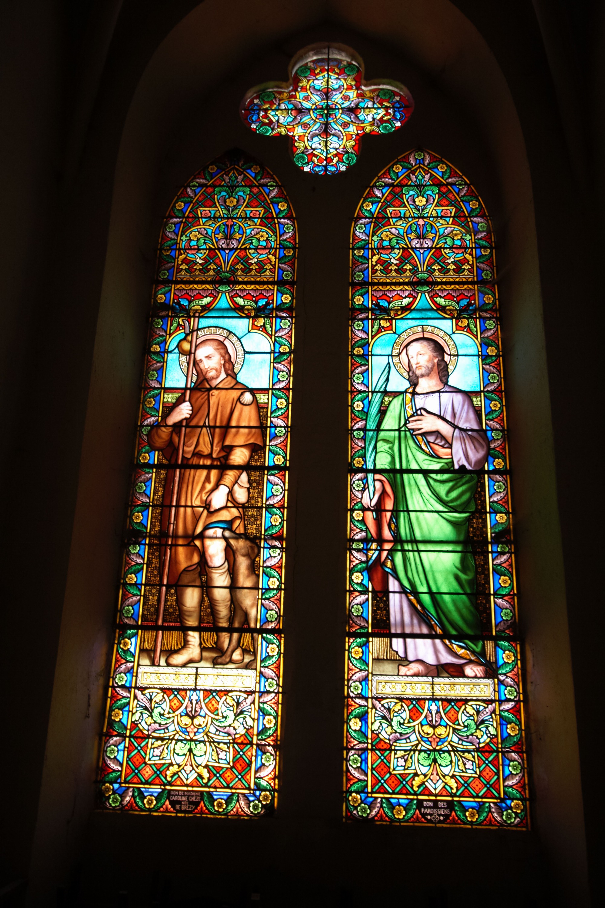 Vitraux St Roch et St Alban