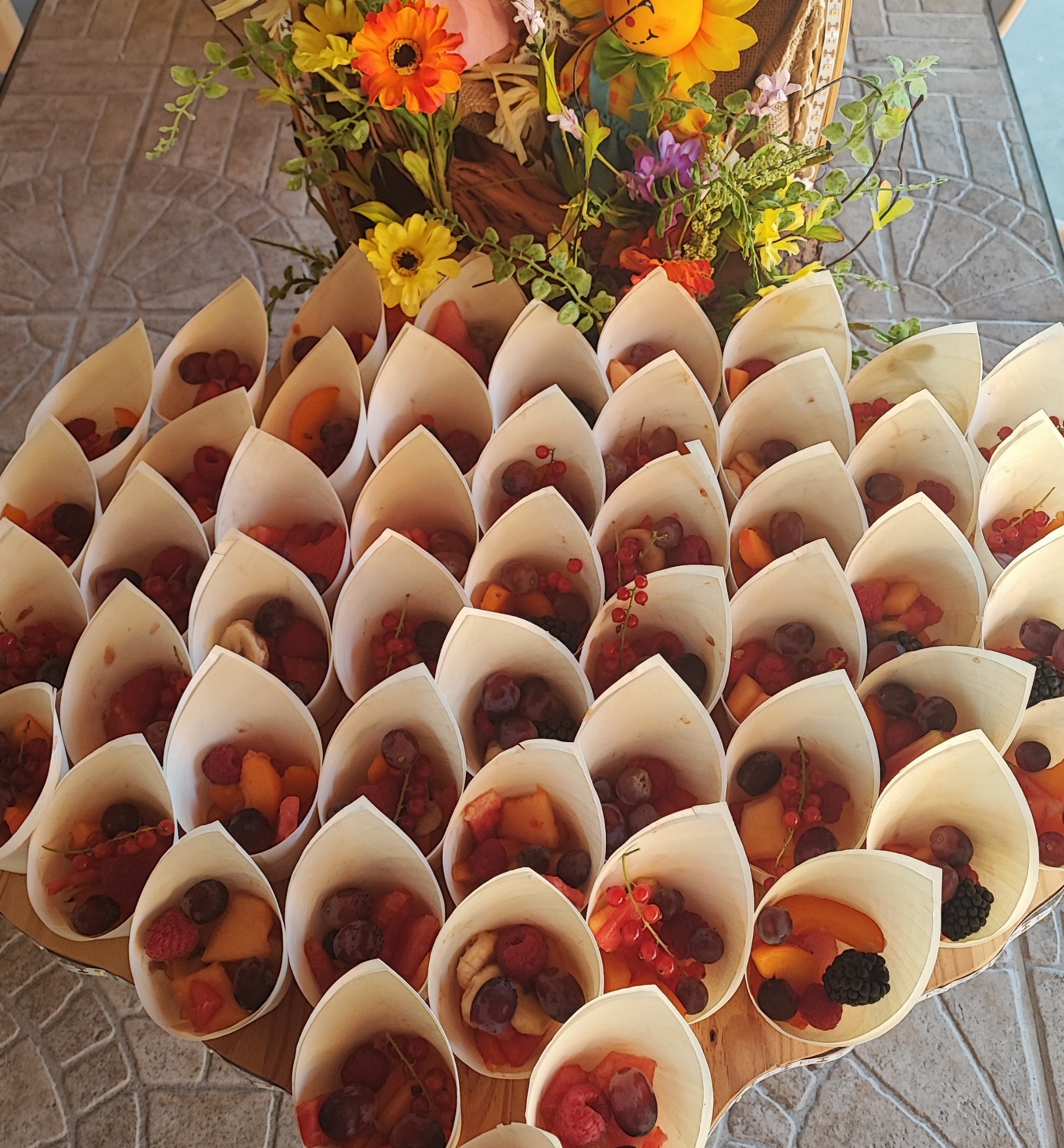 Cornet de fruits frais