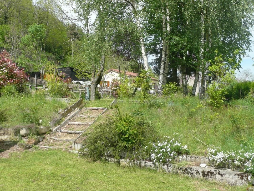 Jardin privatif en été