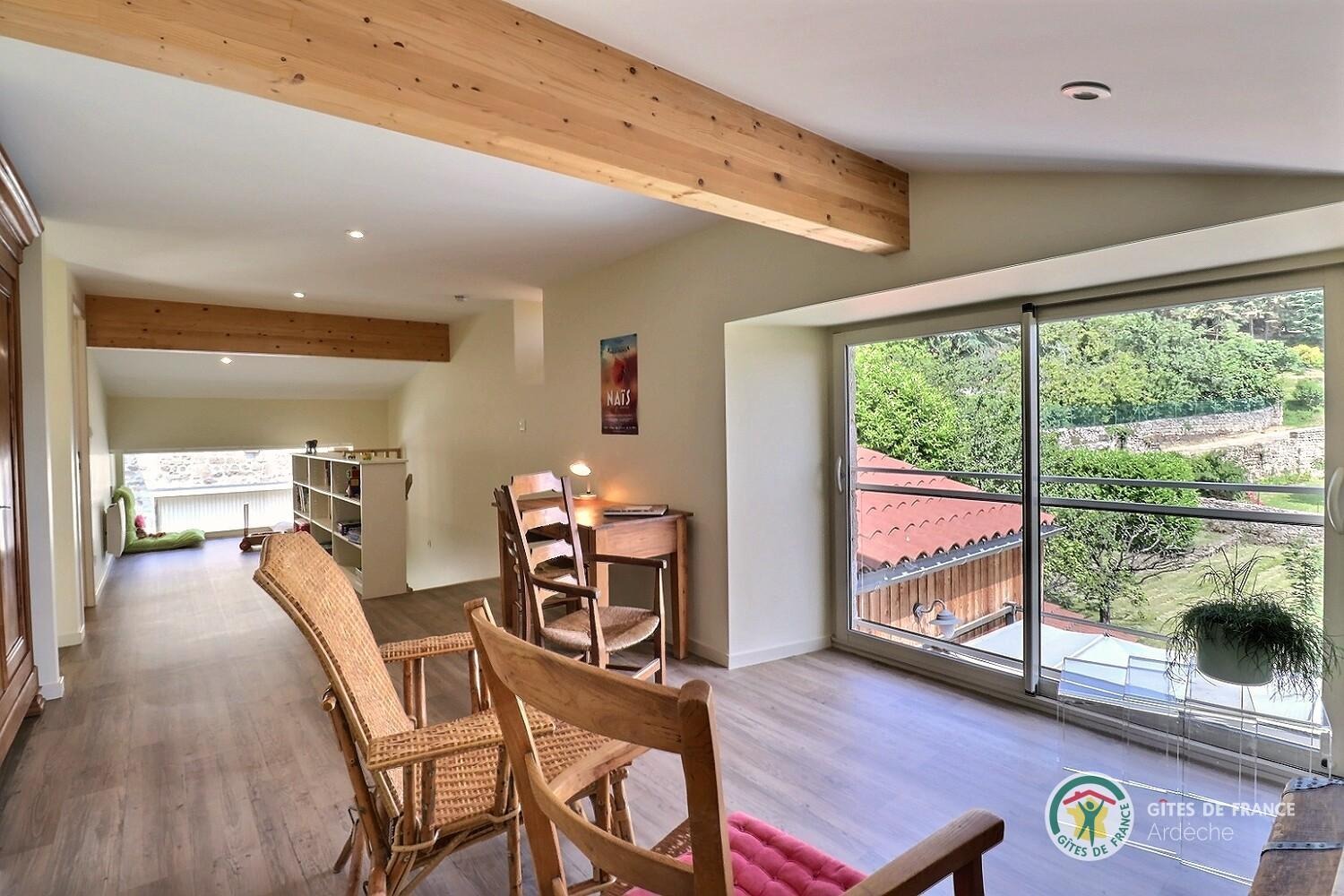 Espace détente à l'étage