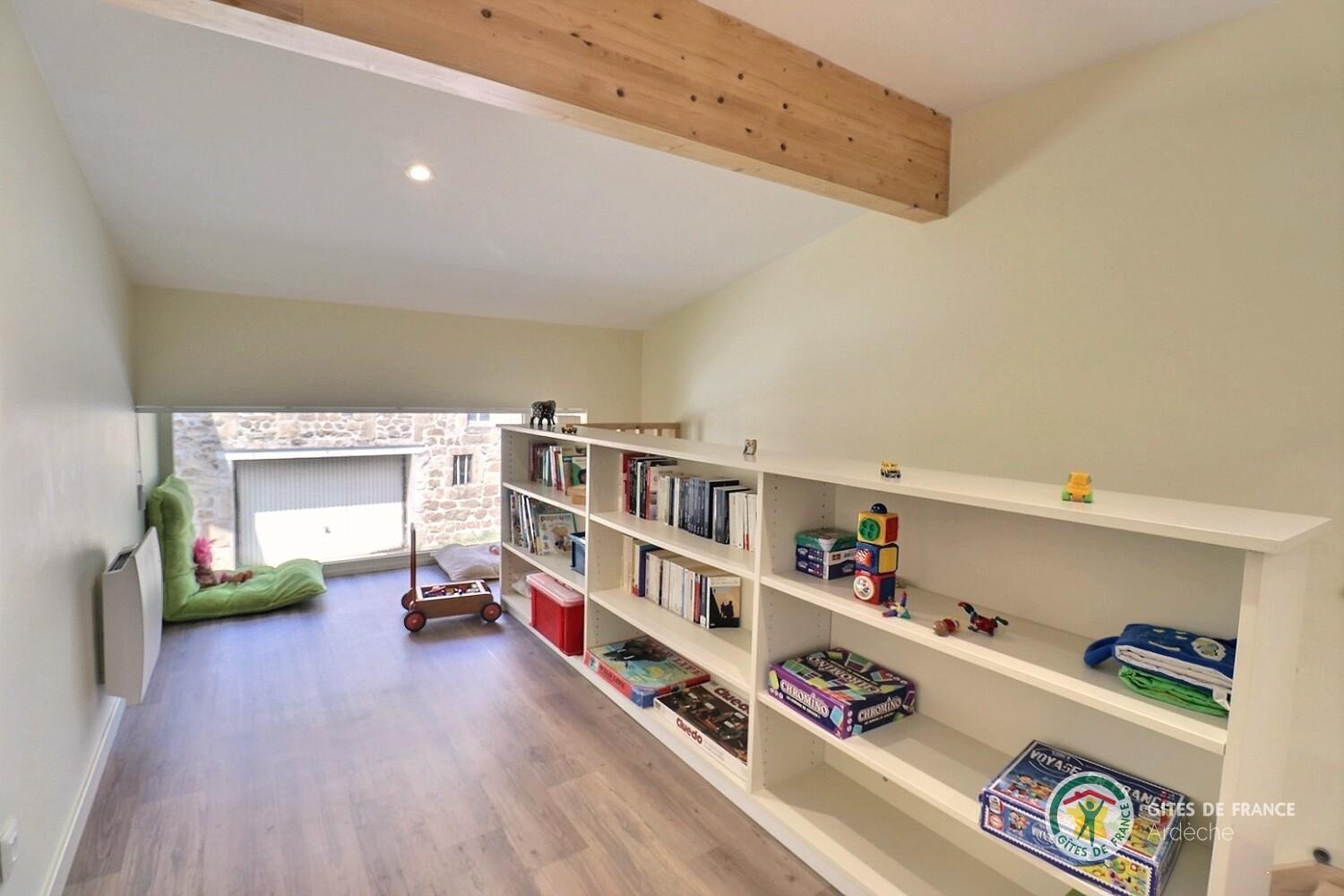 Espace détente à l'étage