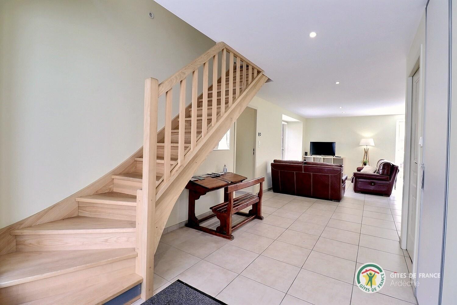 Escalier menant à l'étage