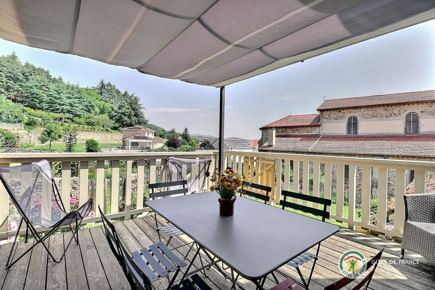 La terrasse ombragée