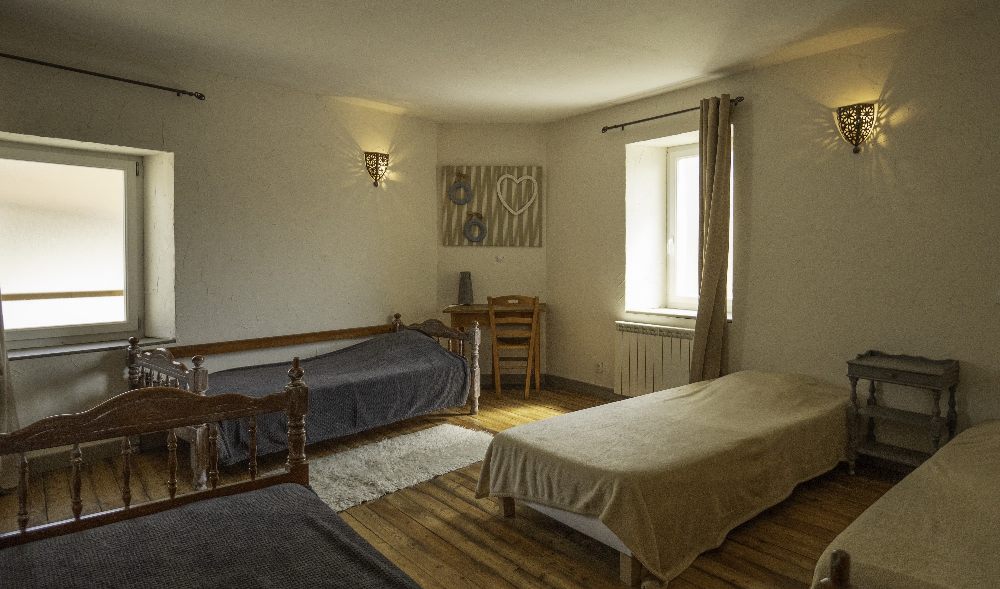 chambre 1  4 lits simples