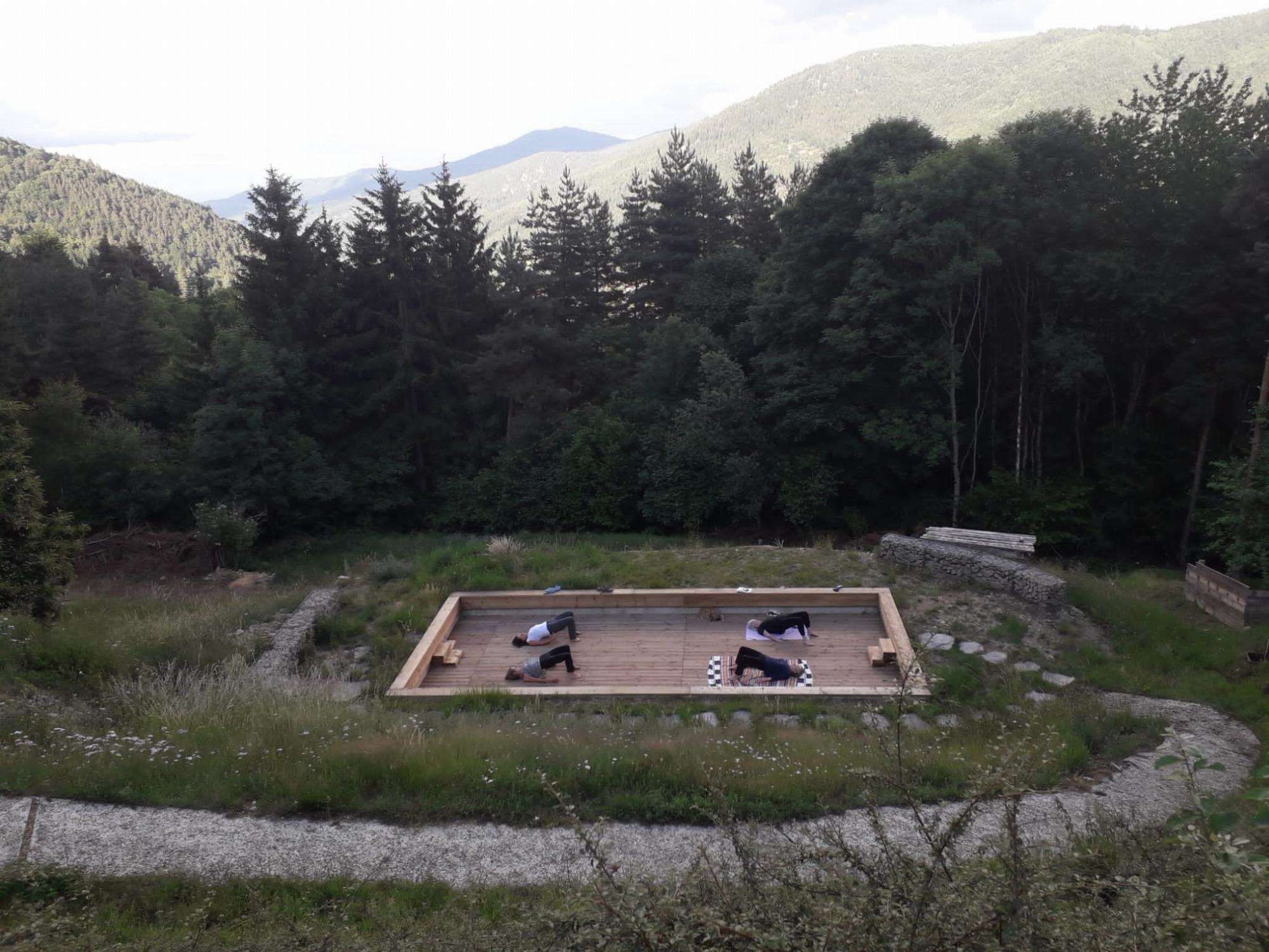 Terrasse pour stages