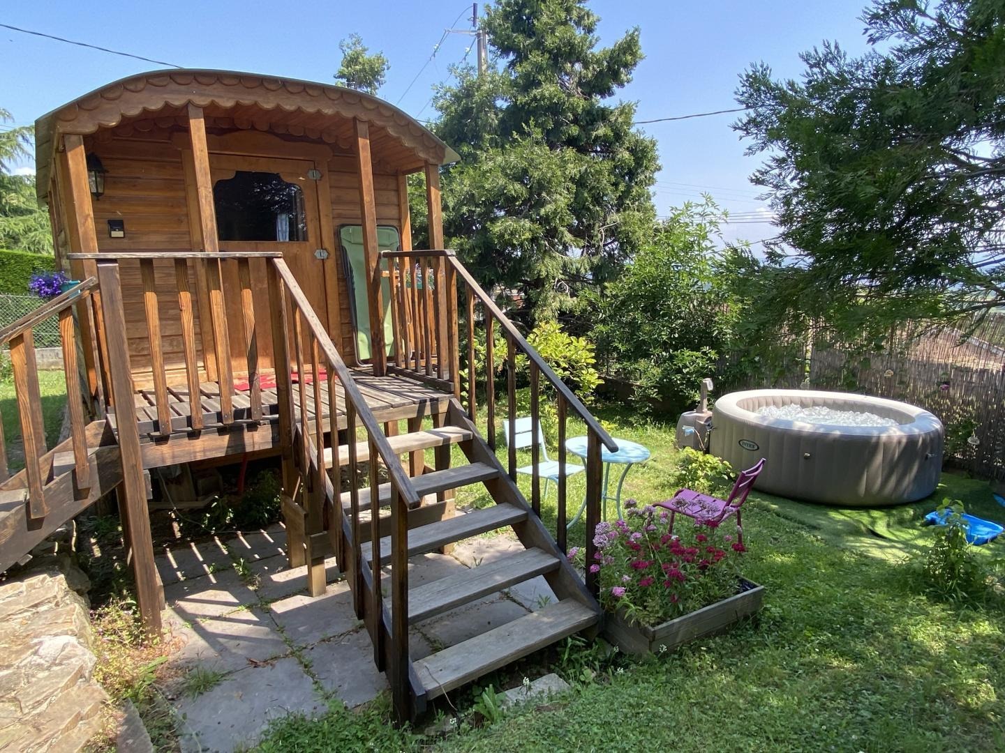 Vue extérieure avec le spa