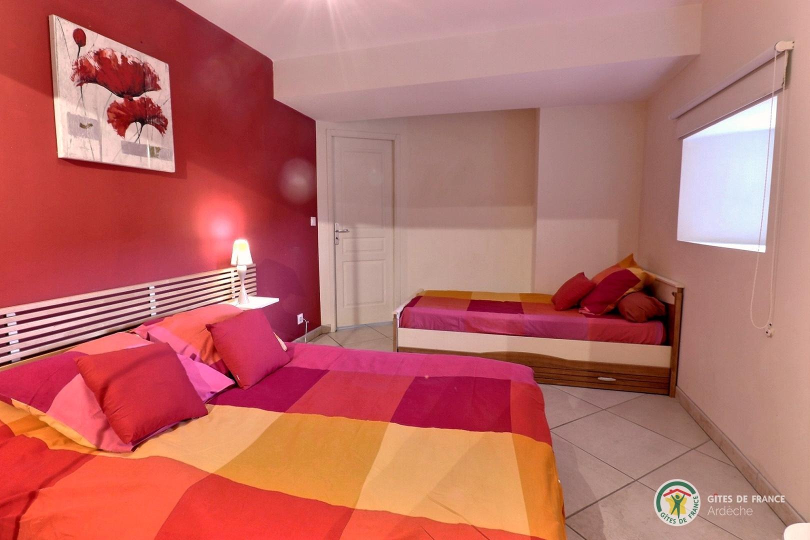 Chambre avec lit 140 et lit 90