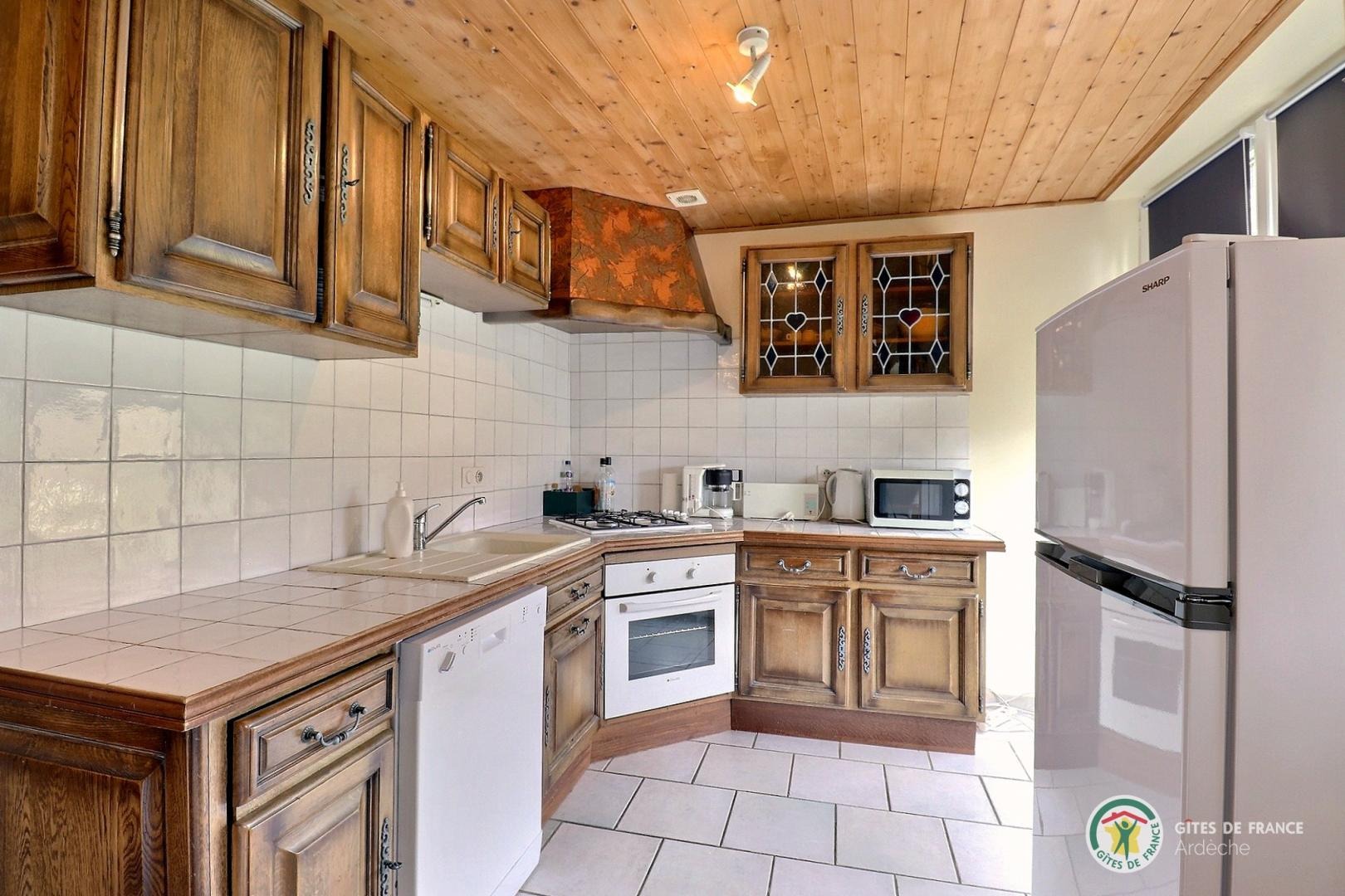 Coin cuisine dans la pièce de vie