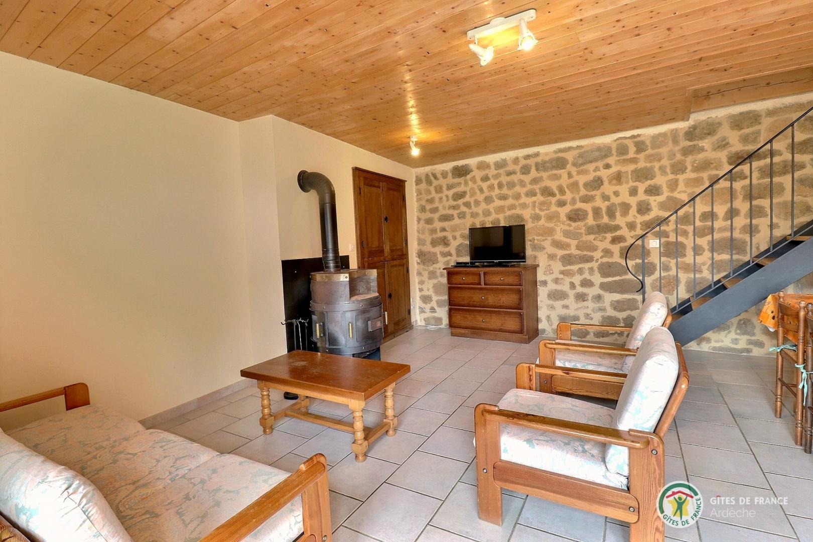 Espace salon dans la pièce de vie