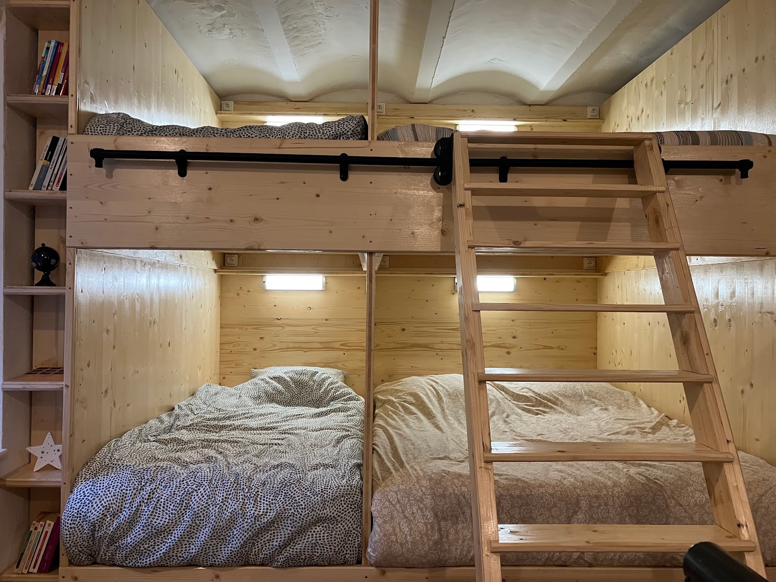 6 couchages sur la mezzanine