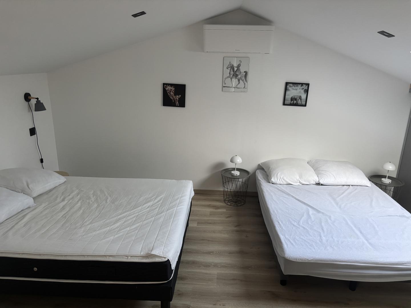 Troisième chambre avec deux lits en 140