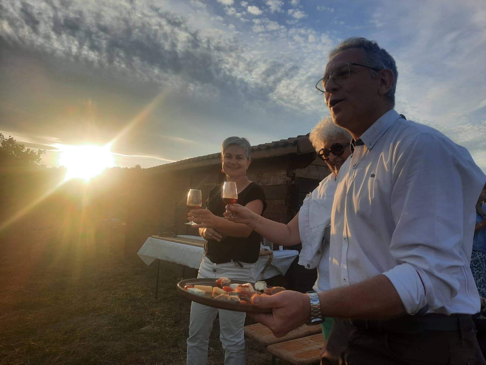 Sunset dans les vignes (Domaine Peychon)_Saint-Vallier