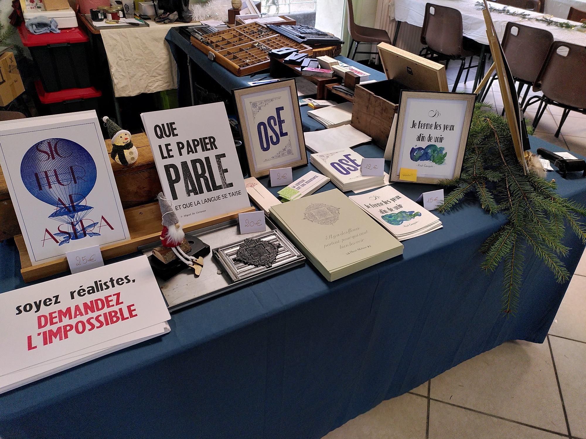 Quelques éditions de l'atelier