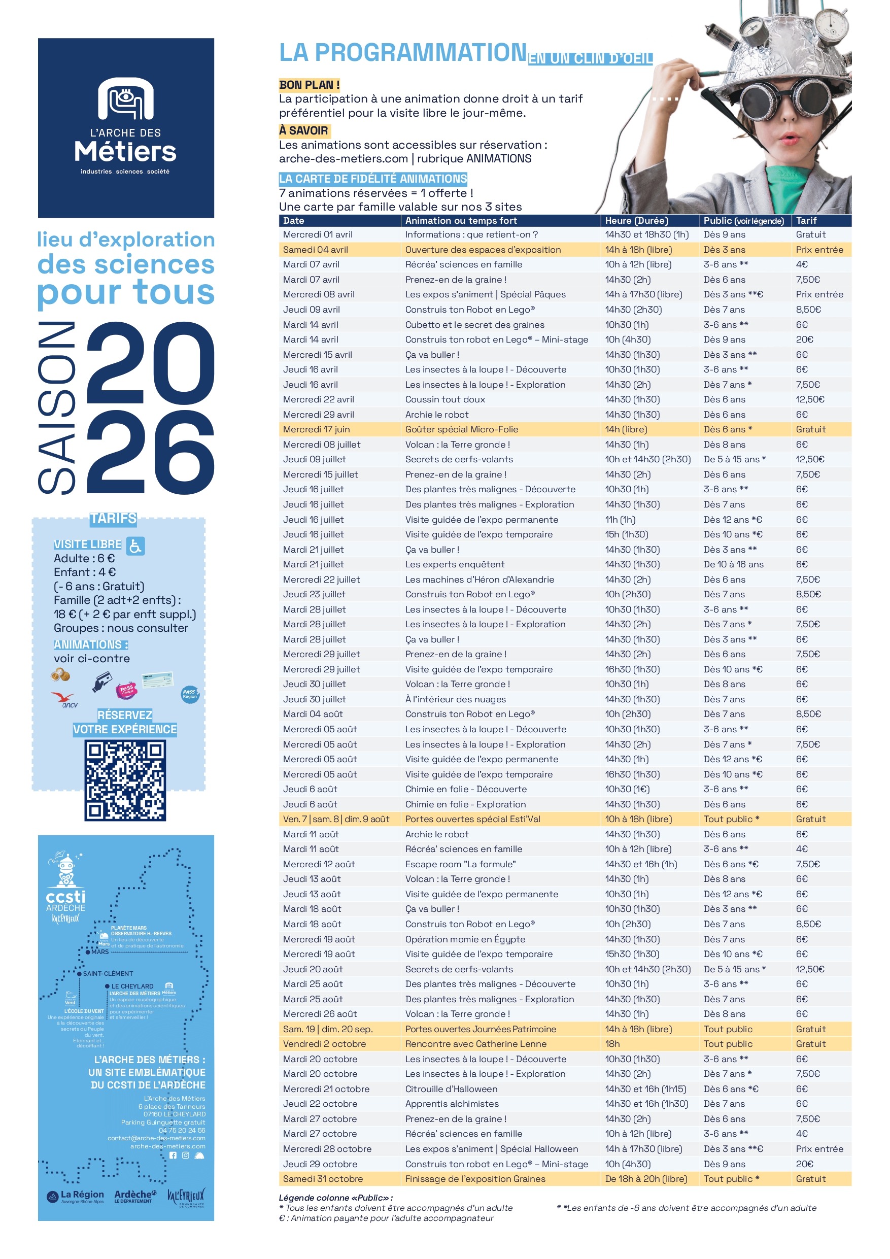 Horaires
