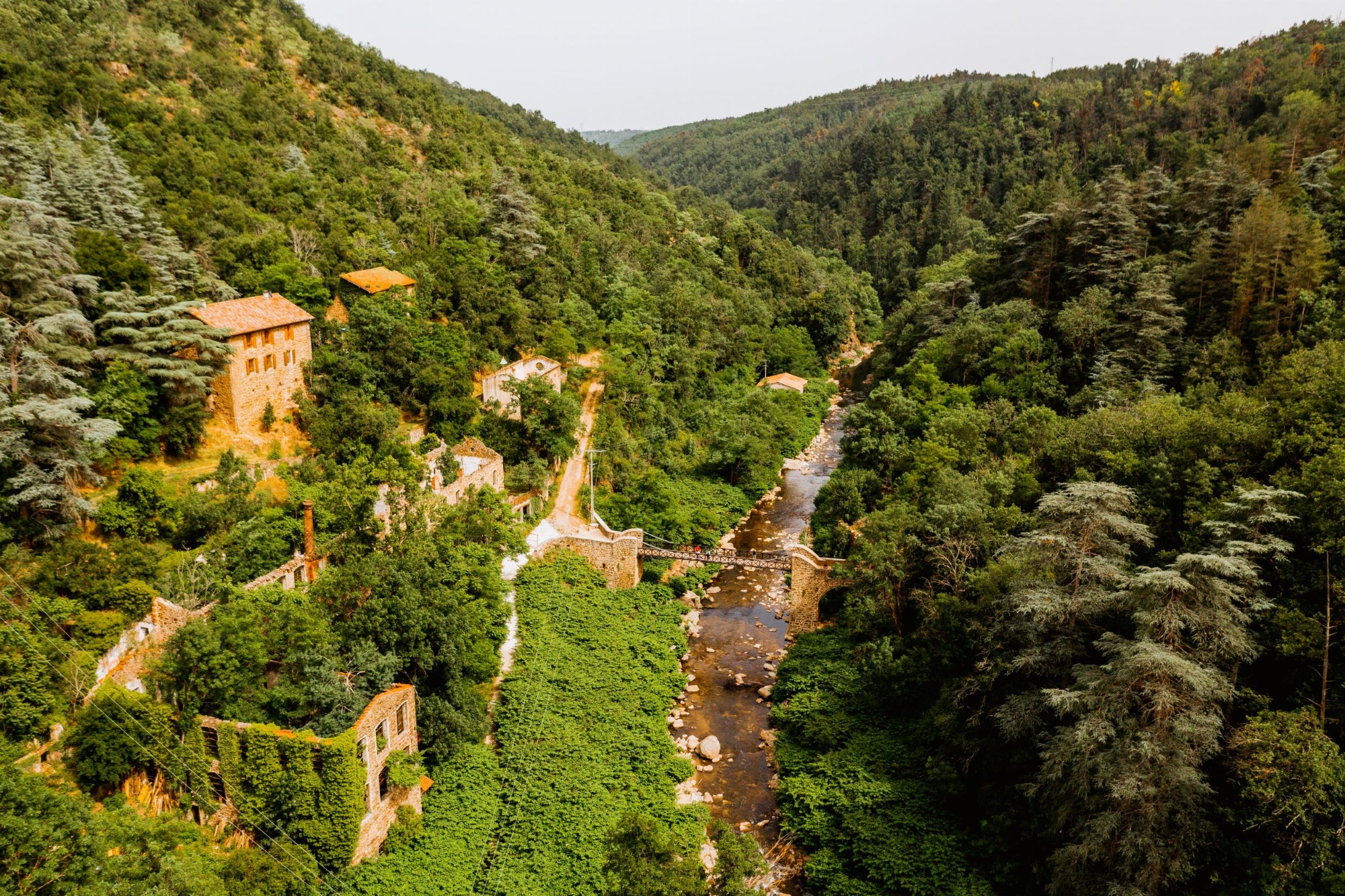 Vue de la vallée de la Cance