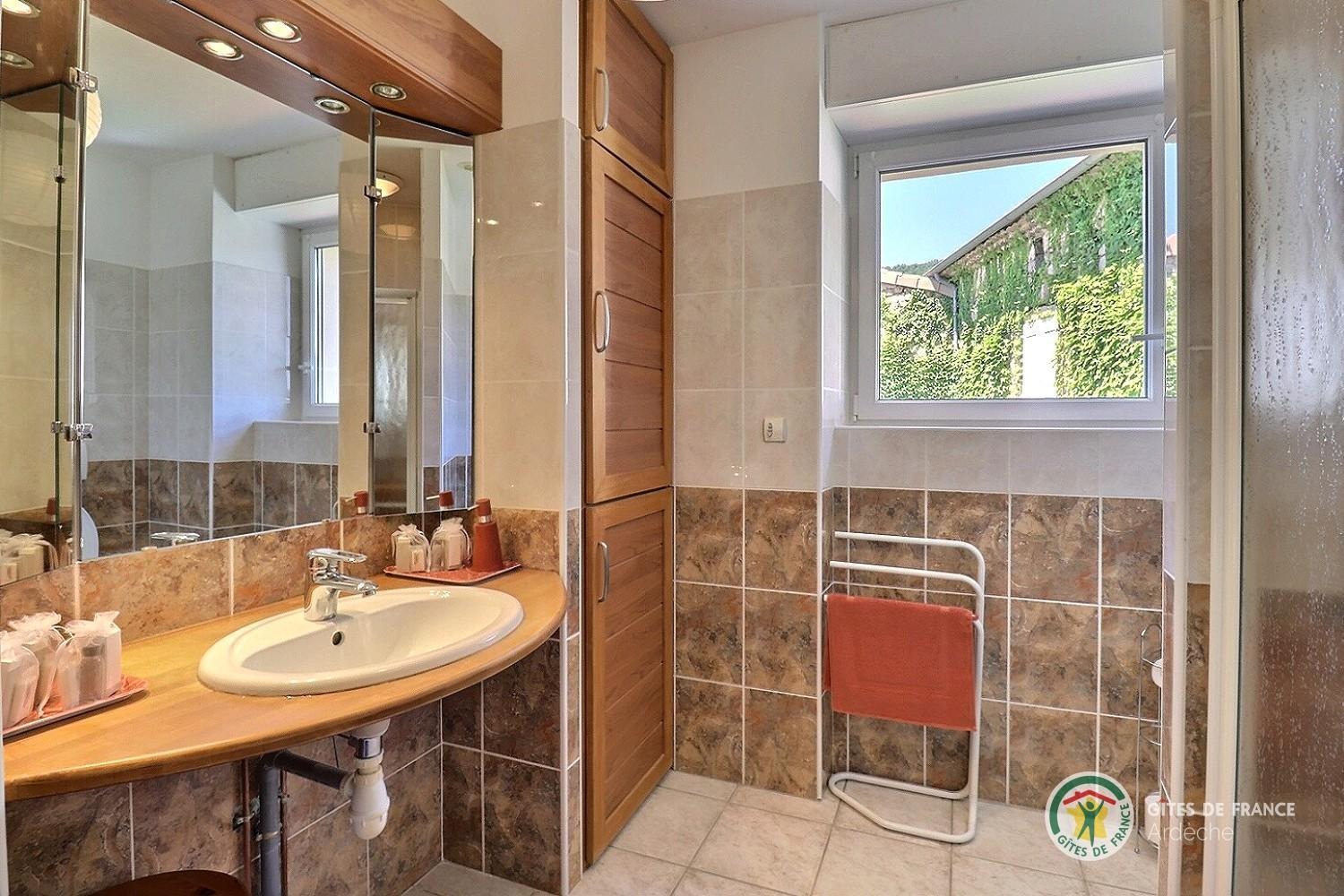 Salle d'eau avec douche et WC