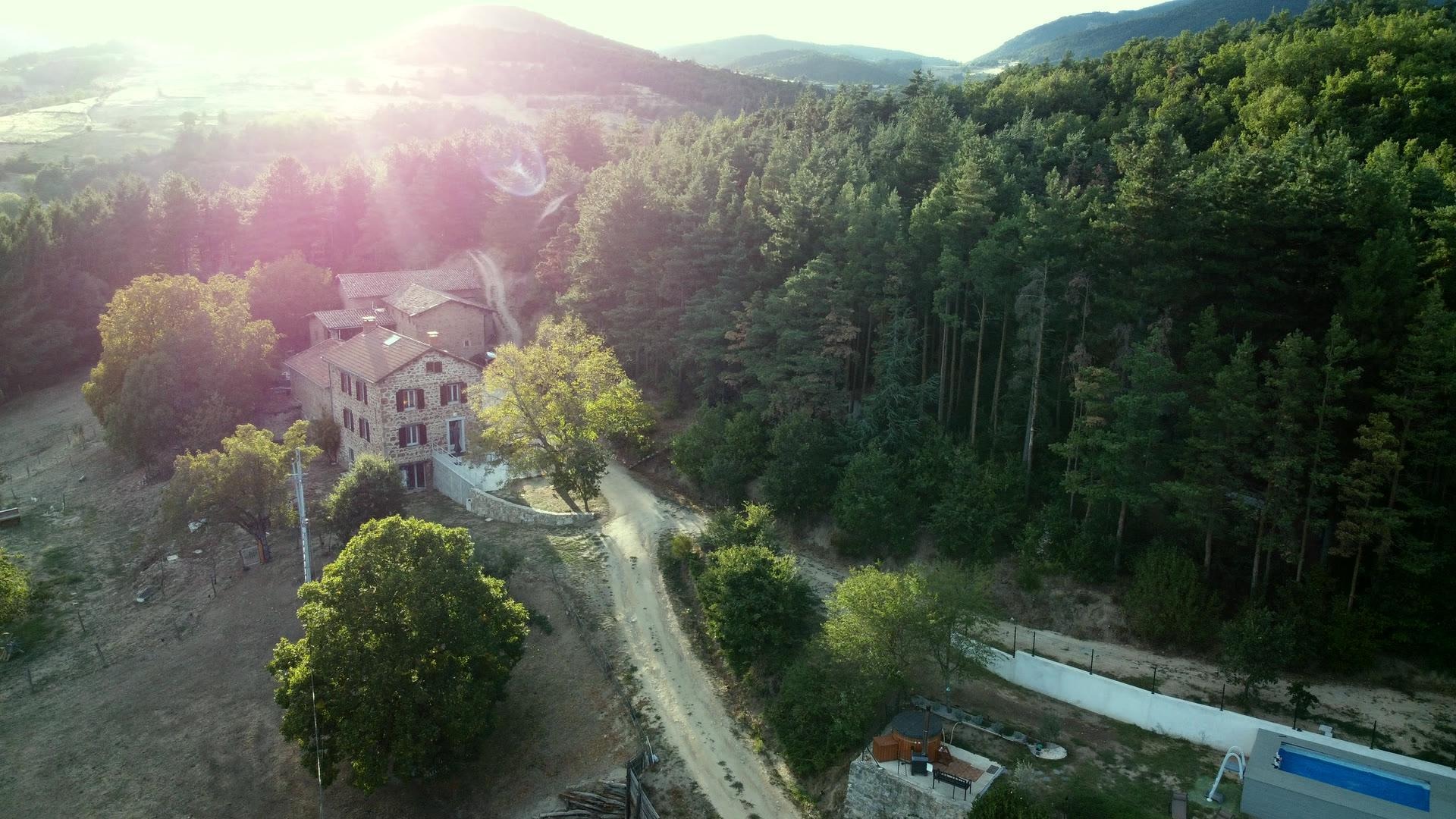 Le gite vue d'en haut