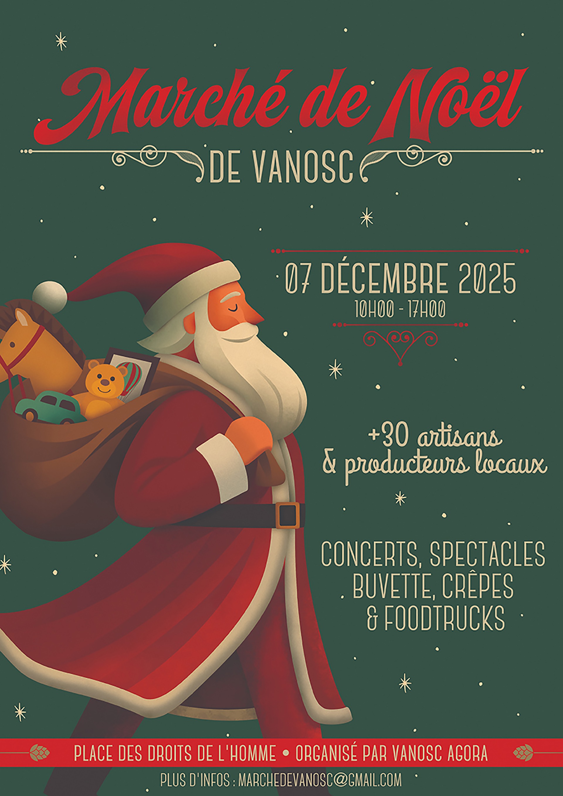 Marché de Noel de Vanosc Affiche