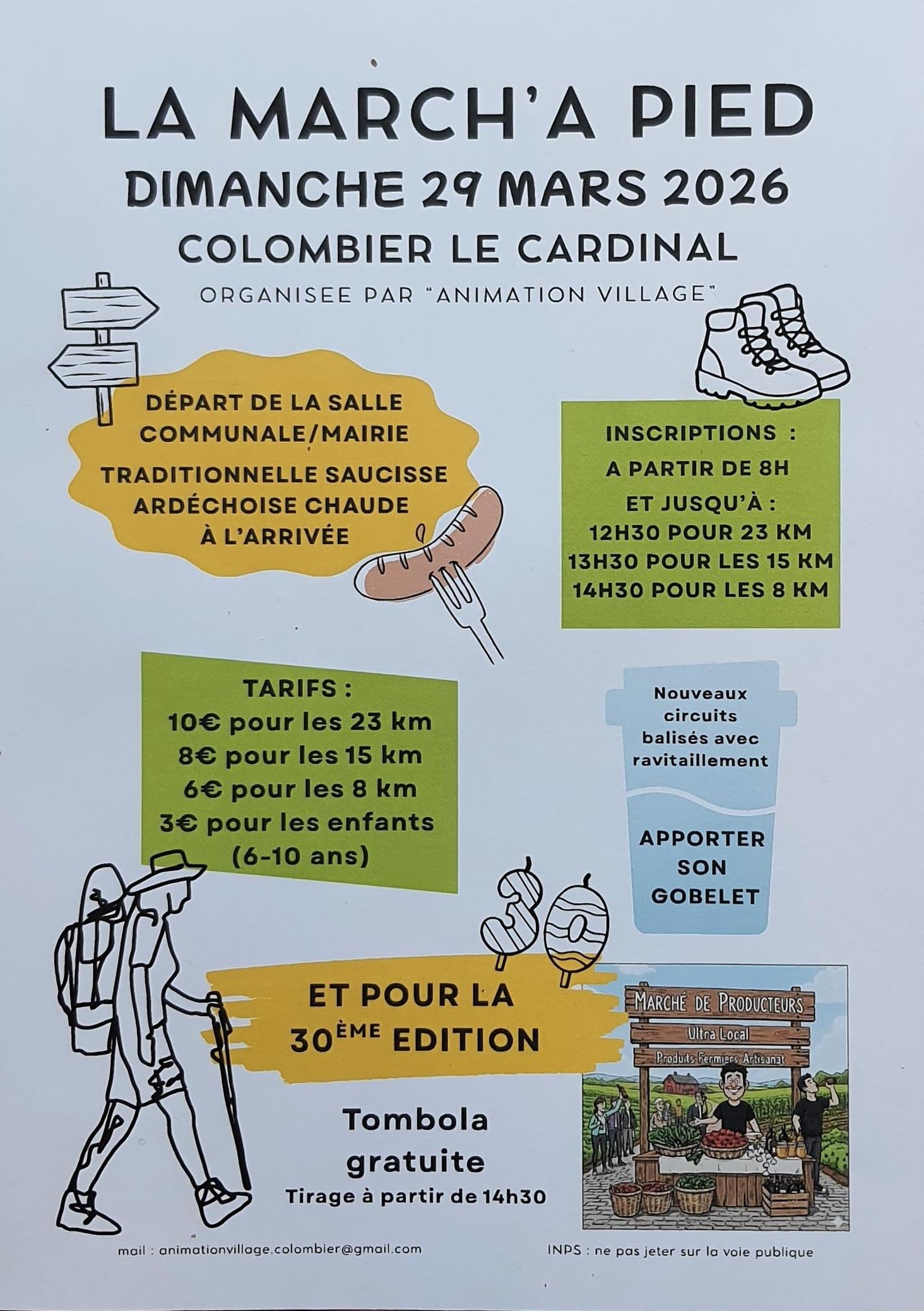 30ème March' à pied_Colombier-le-Cardinal