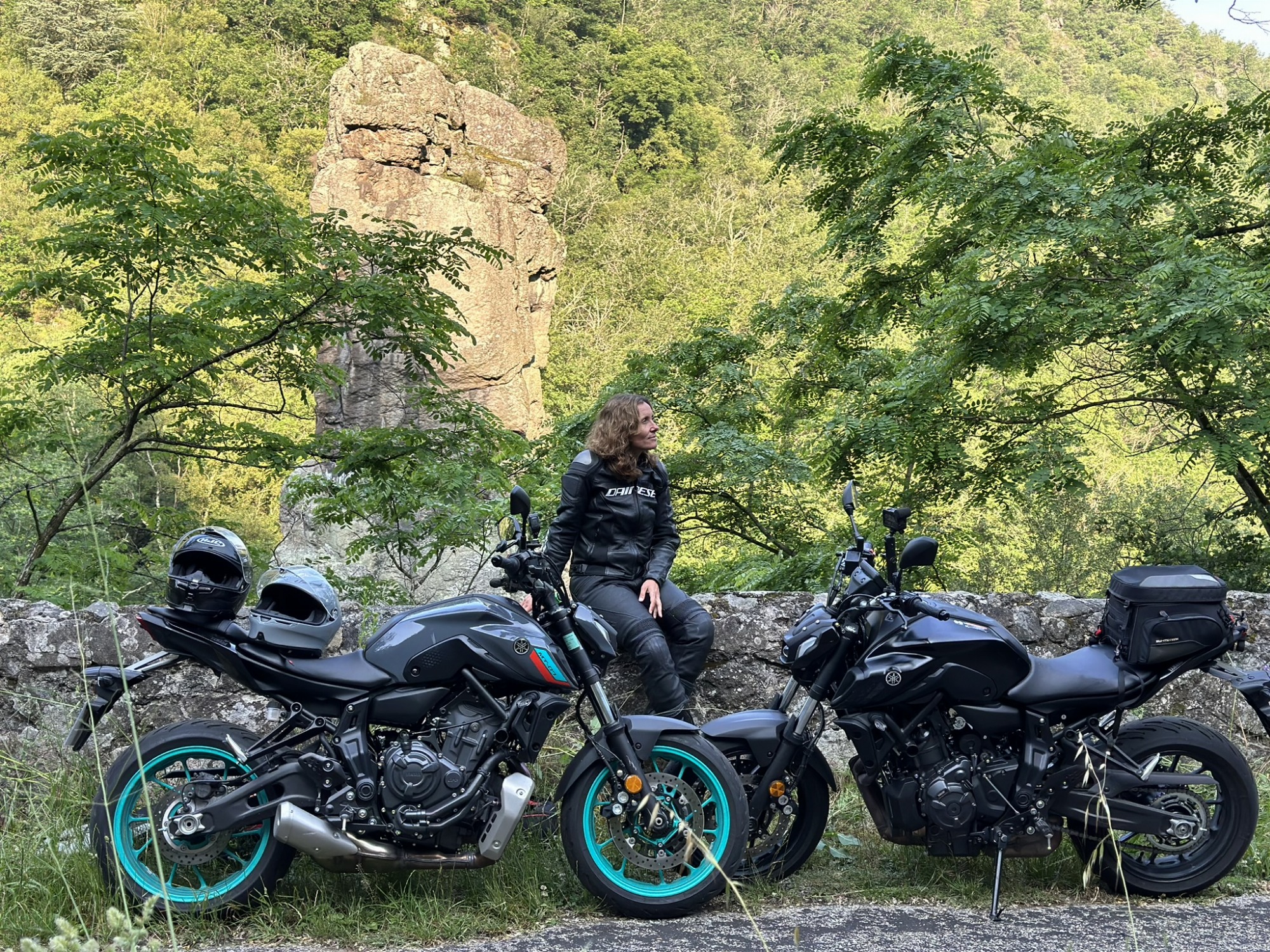 Balade moto contée en Ardèche verte