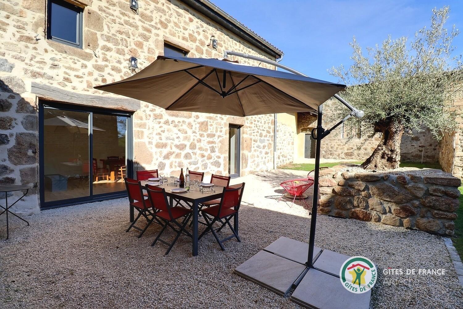 Terrasse du gîte