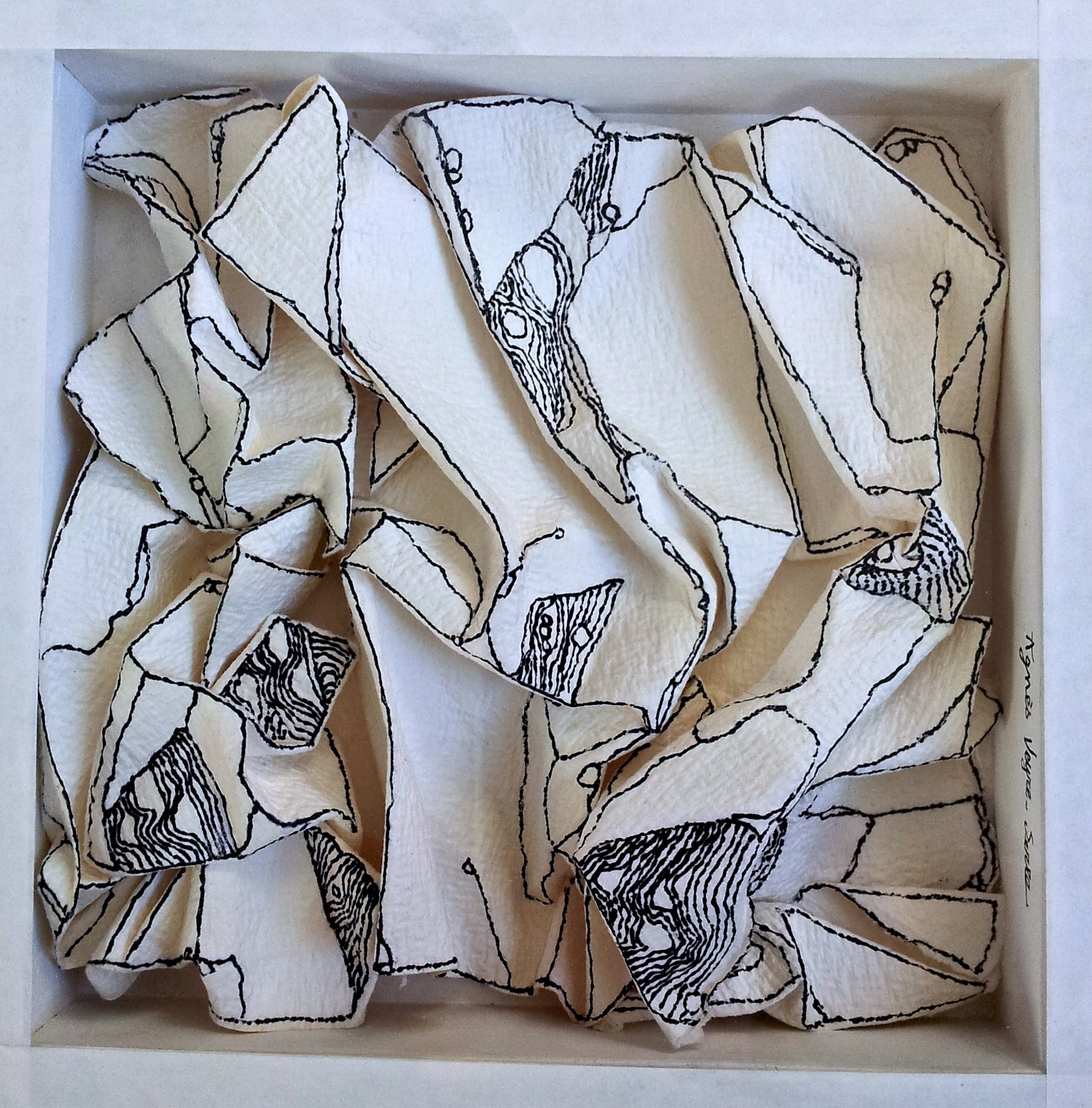 Vue du ciel en papier