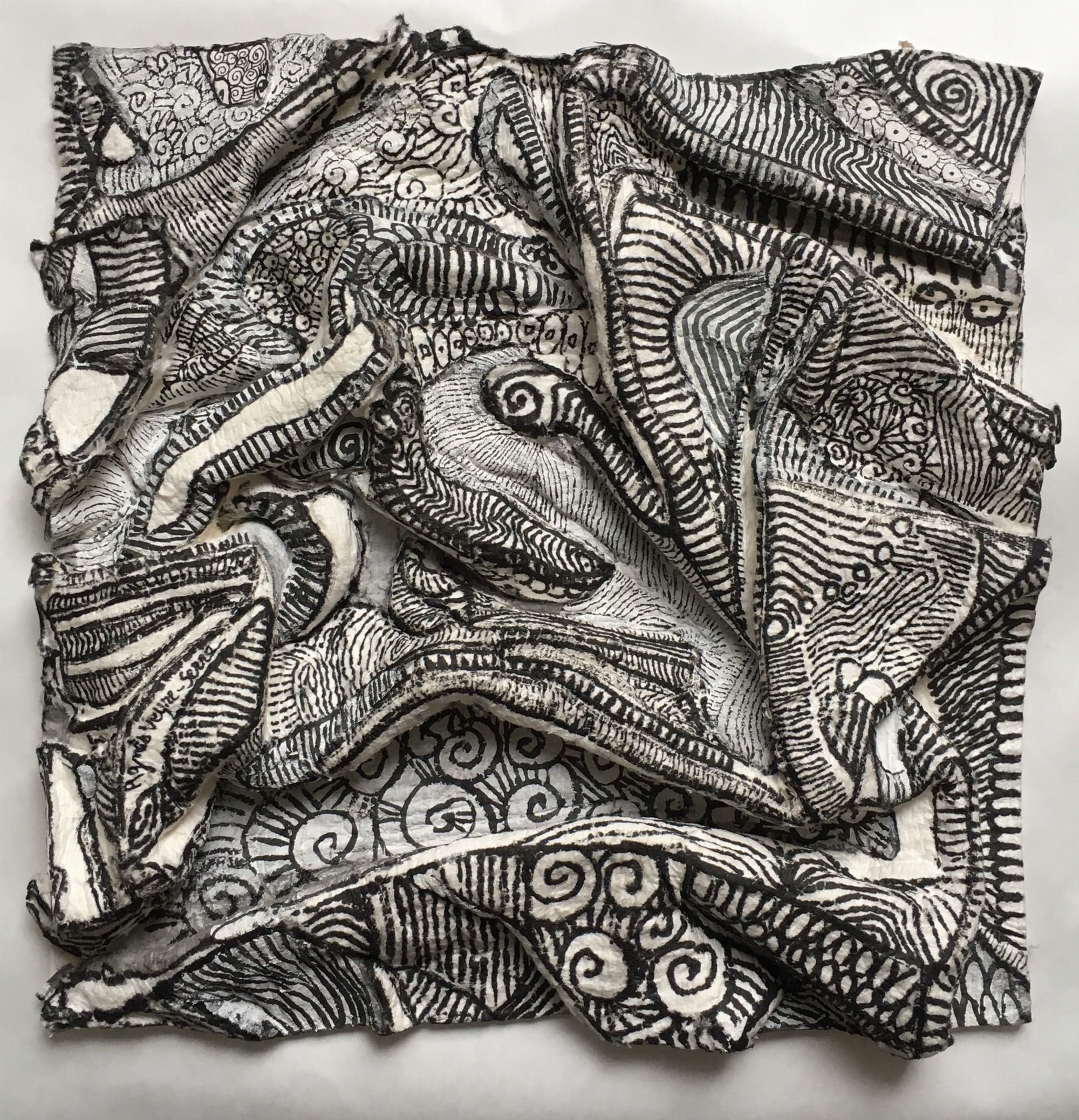 Cellulose encrée Bas-Relief