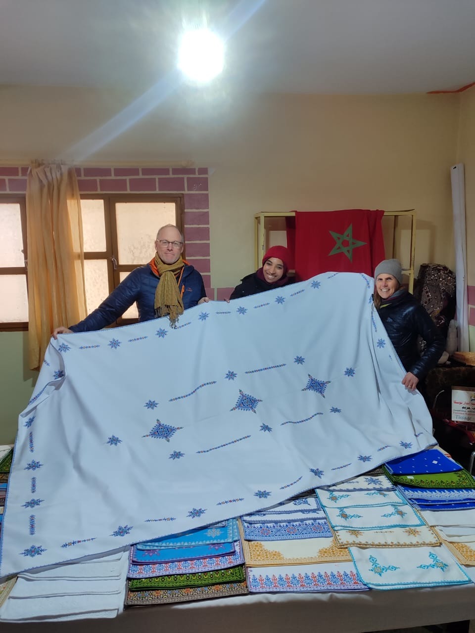 Exposition et vente de tissage et broderie fait main_Lalouvesc