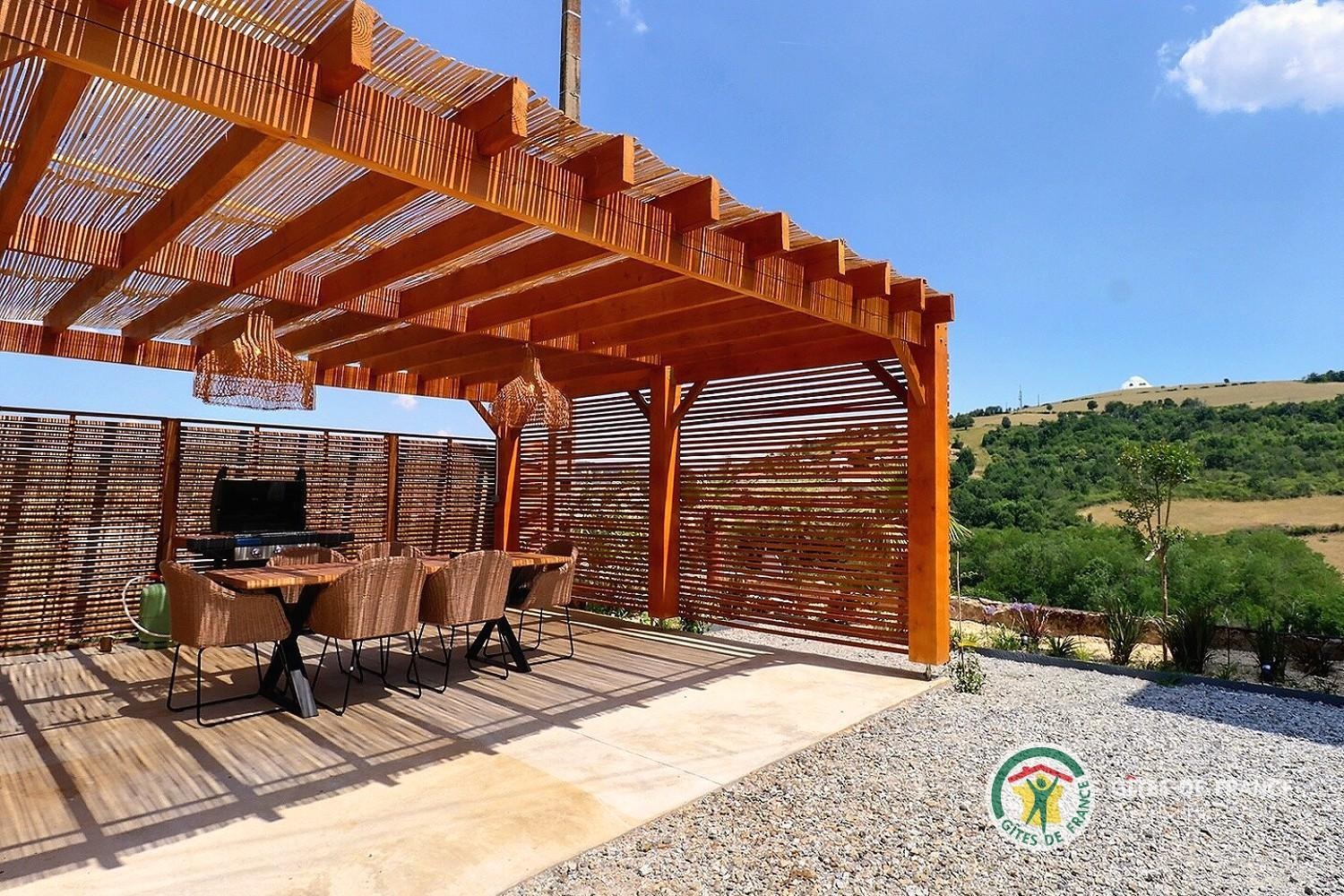 Terrasse avec pergola