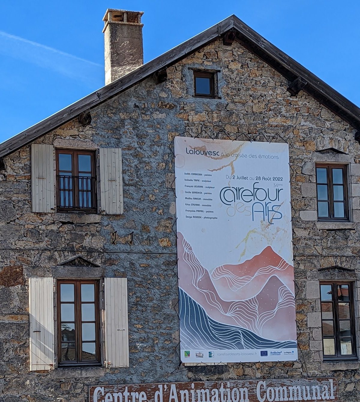 Lalouvesc exposition carrefour des arts Ardèche Grand Air Val d'Ay galerie d'art